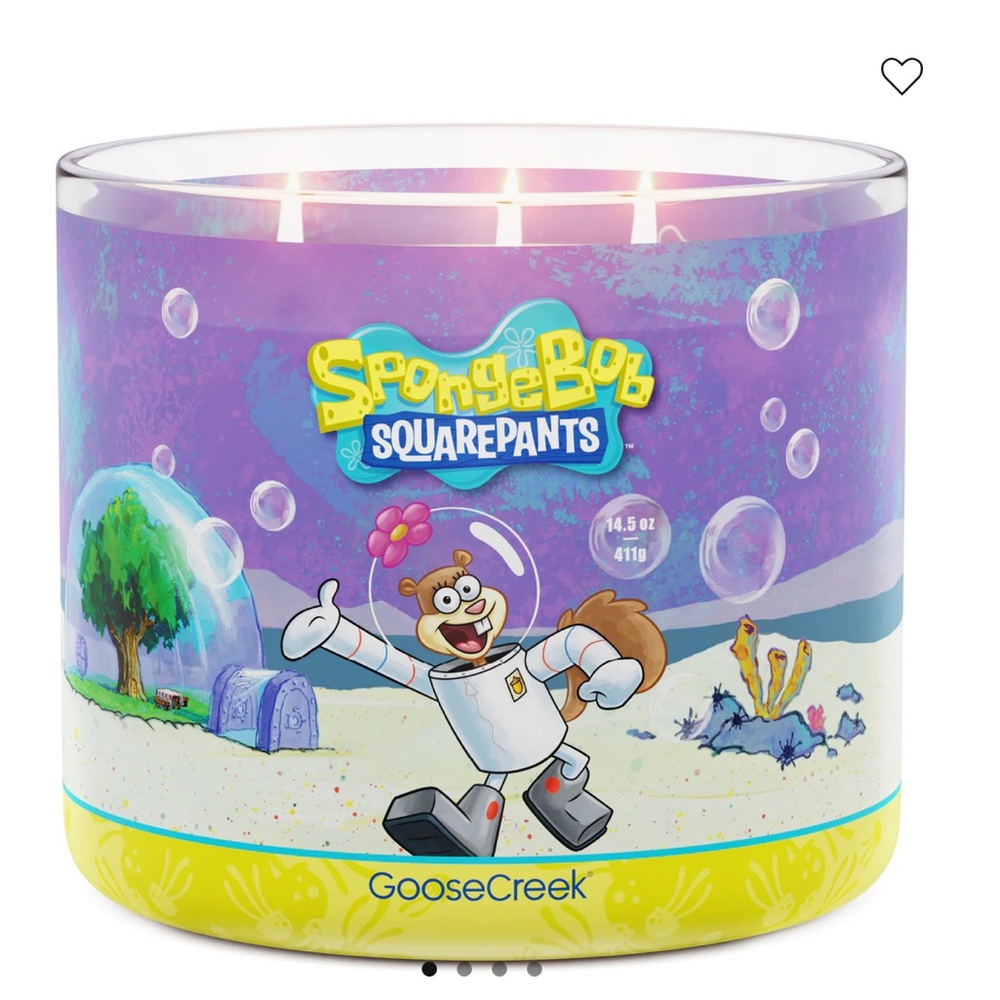 💜 GC SpongeBob SquarePants 3-Wick Candle NEW